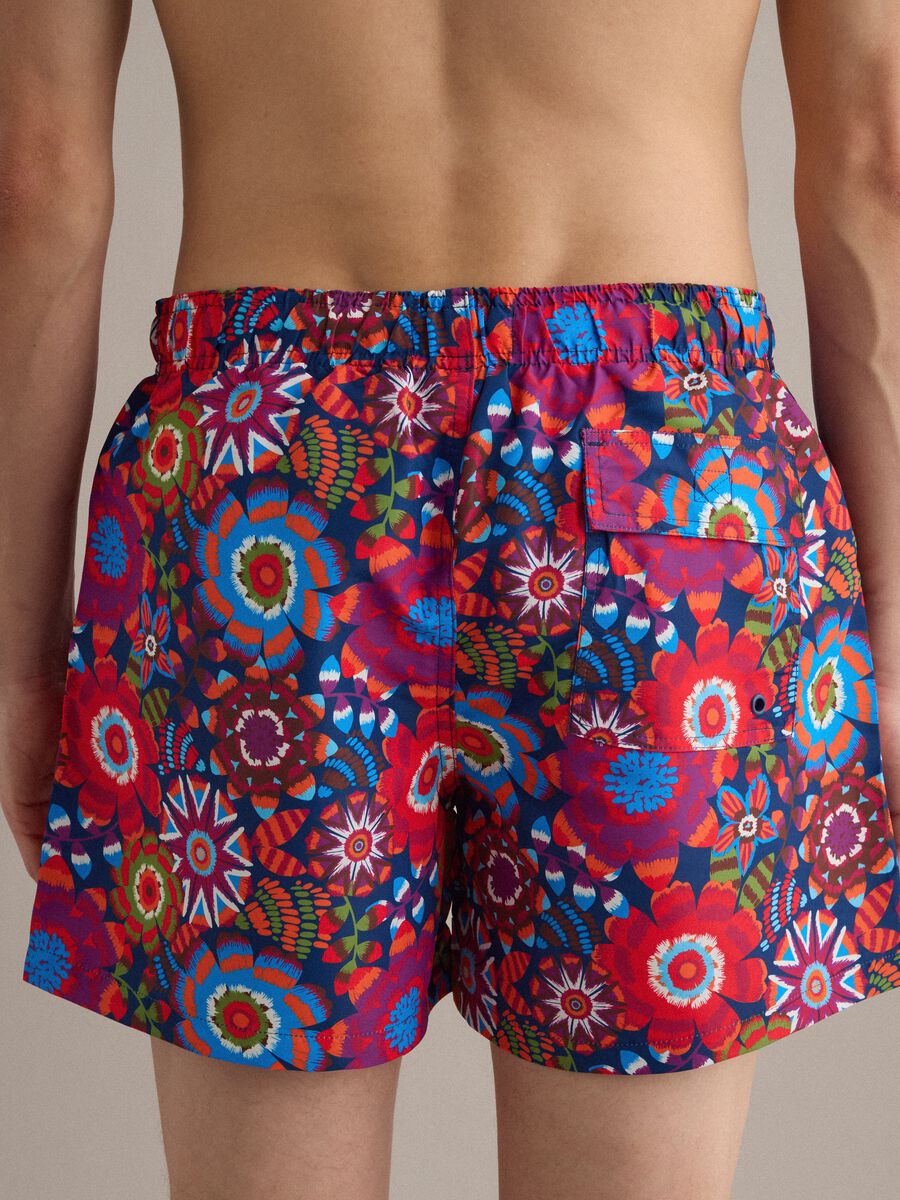 Multicolour floral print swim shorts_3