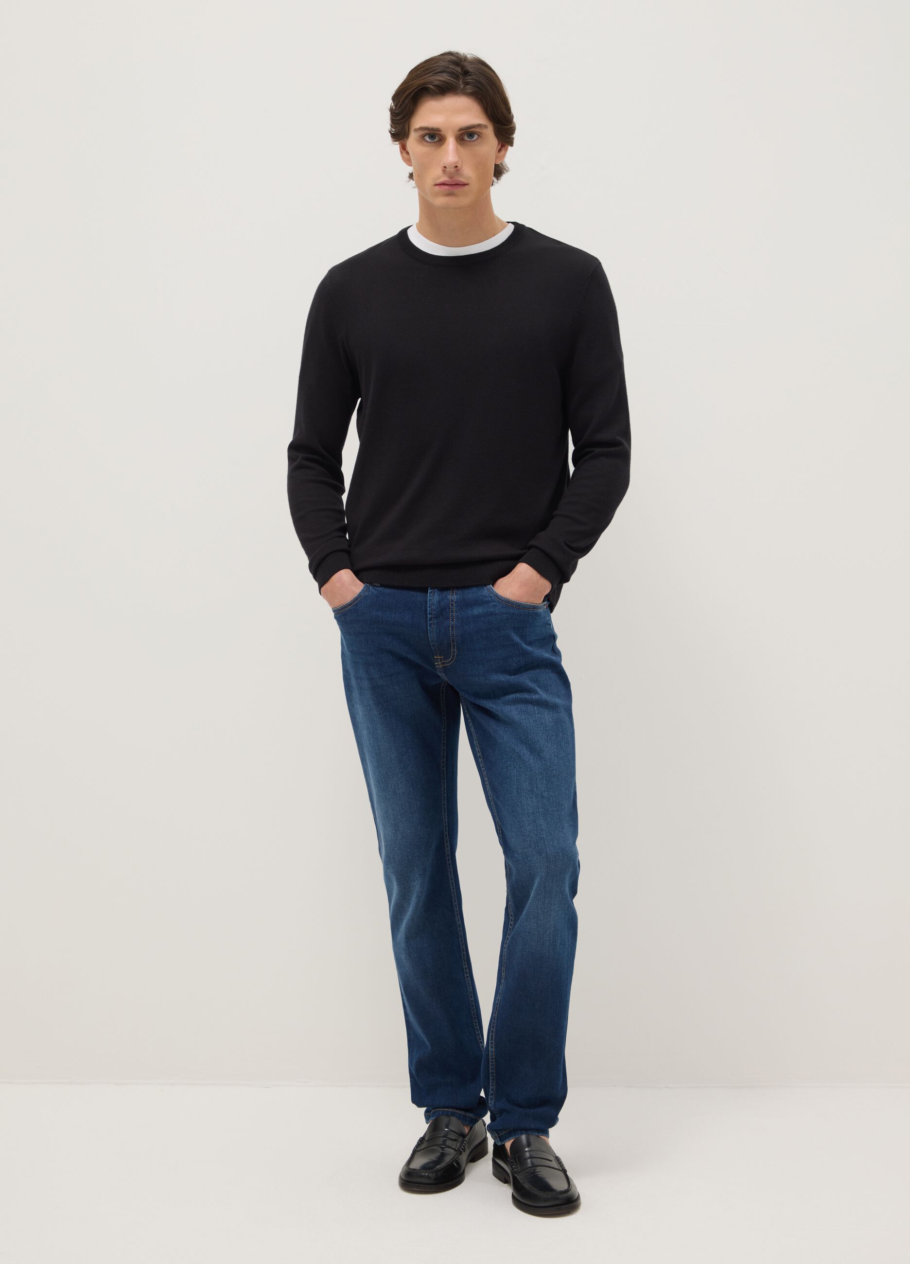 Slim Fit Blue Denim Cotton Jeans