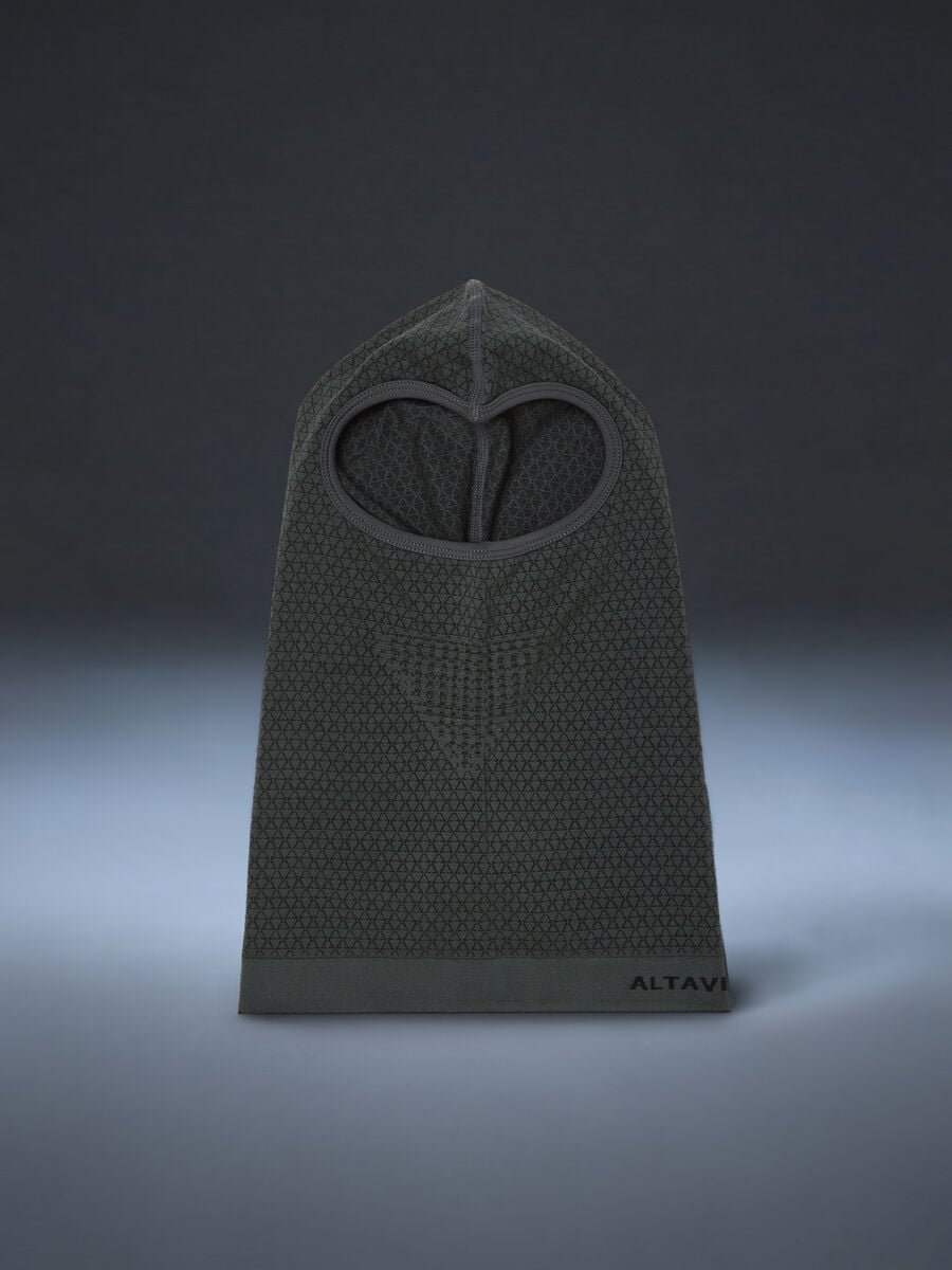 Grey stretch-fabric balaclava ALTAVIA WITH DEBORAH COMPAGNONI_1