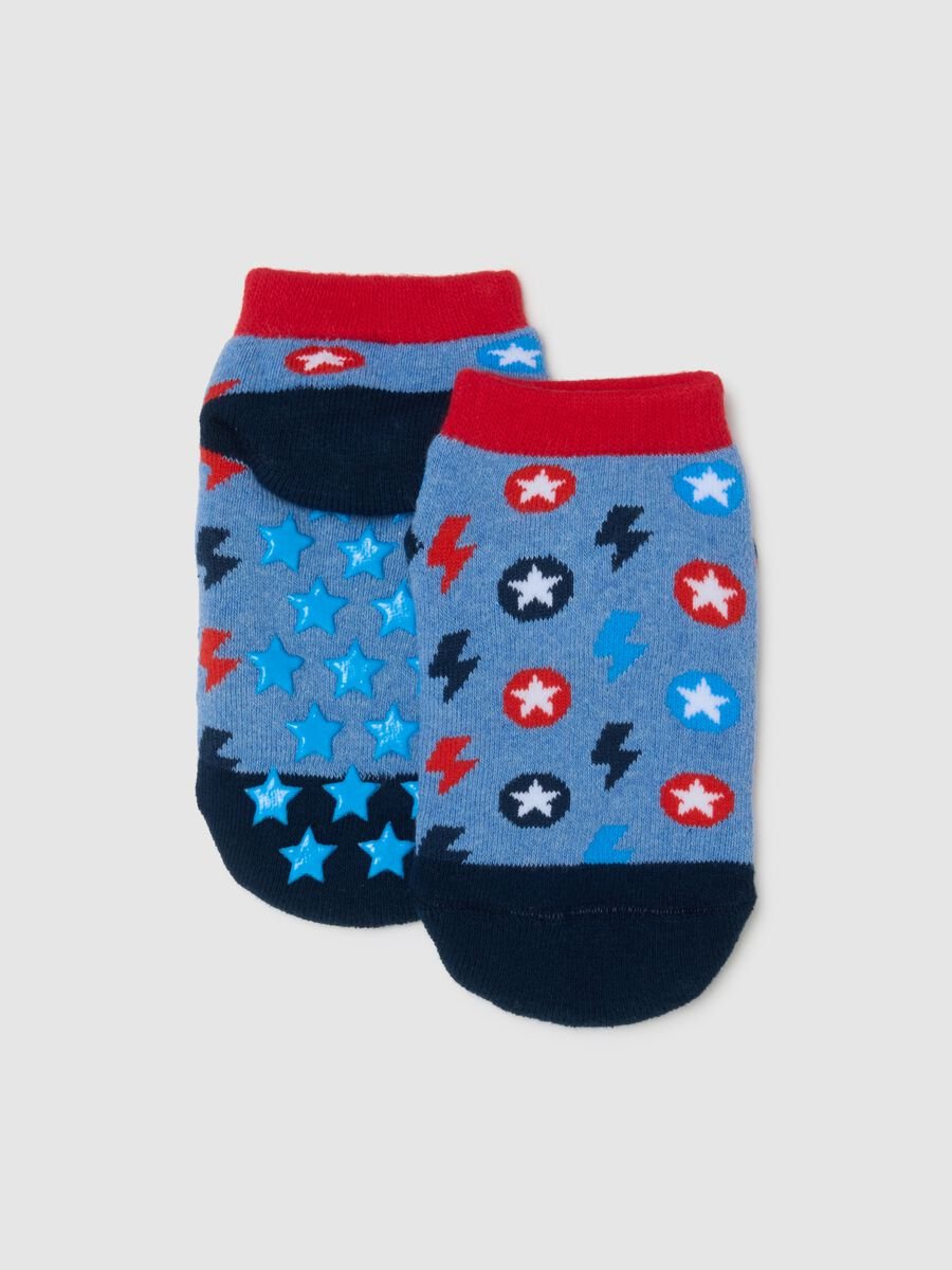 Children's Multicolour Cotton Blend Socks with Print_0