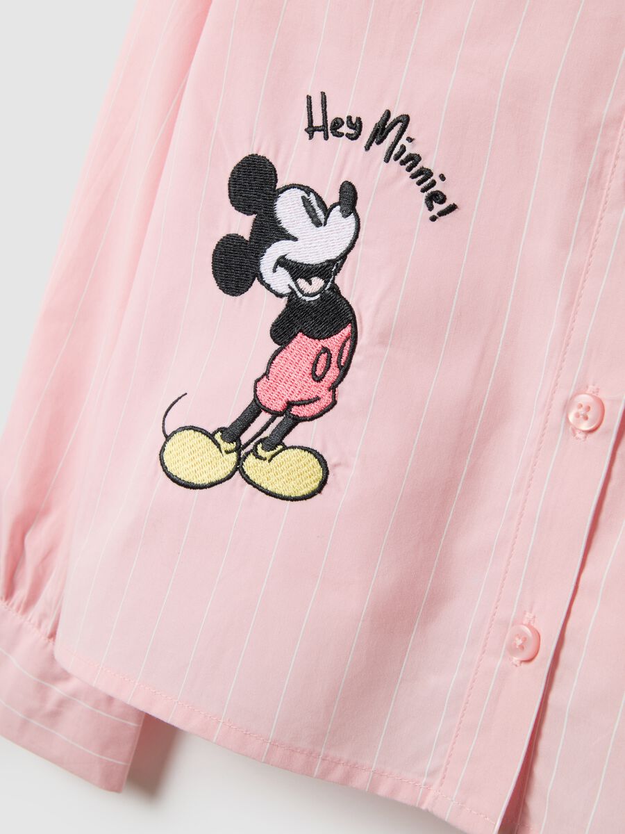 Girls' Pink Pure Cotton Shirt with Regular Fit_3