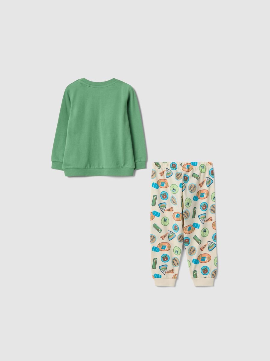 Multicolour pure cotton baby pyjamas regular fit with prints_1