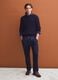 Blue jacquard wool-blend jumper, regular fit_1