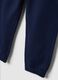 Children's blue jogger trousers in pure cotton with regular fit and logo_3