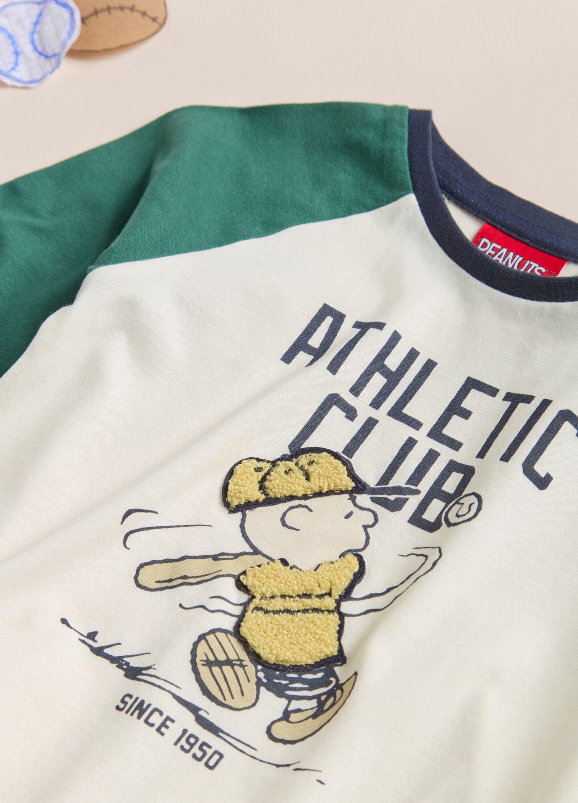 T-shirt Peanuts in jersey di puro cotone IANA bambino