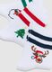 Tripack of multicoloured striped Christmas socks for children in cotton blend_2