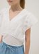 Girl's regular fit short sleeve white pure cotton shirt_2