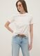 Beiges T-Shirt aus reiner Baumwolle mit kurzen &Auml;rmeln, Regular Fit_0