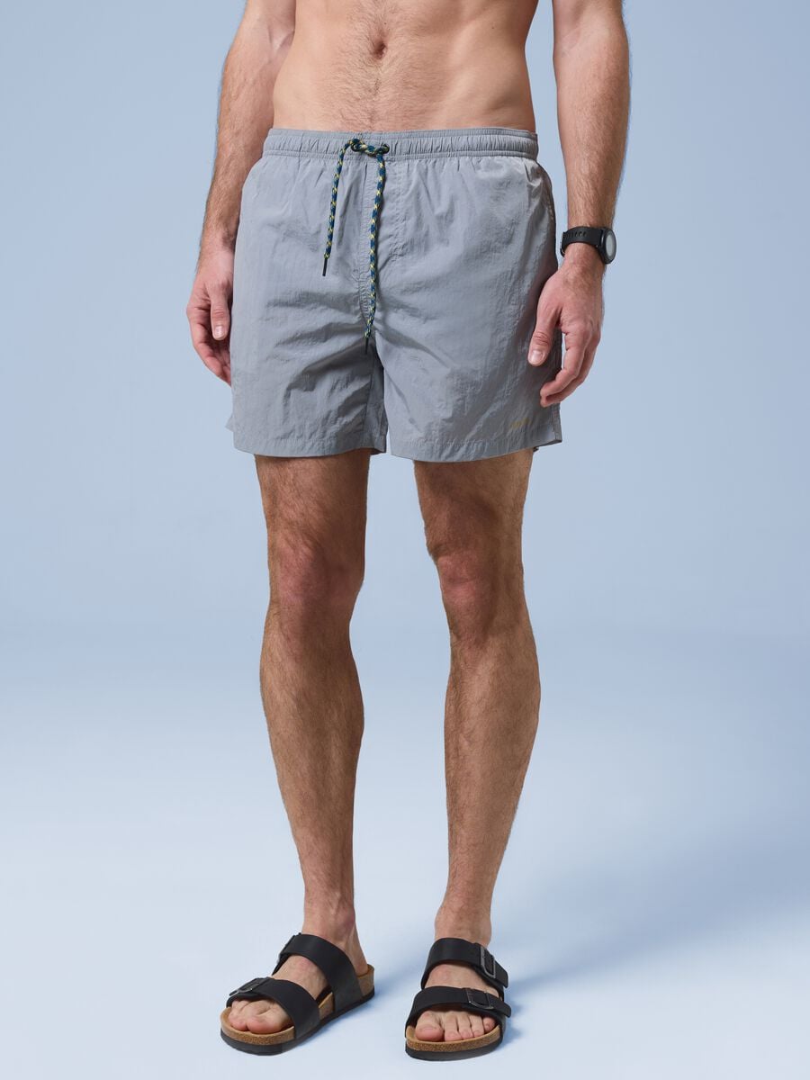 ALTAVIA SAILNG grey boxer swim shorts with elasticated waistband_2