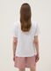 Wei&szlig;es T-Shirt aus reiner Baumwolle mit Blumenprint, Regular Fit_2