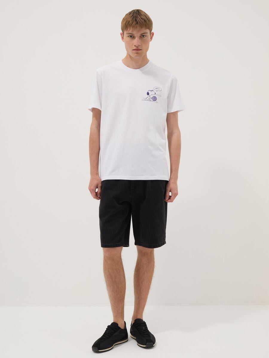 White pure cotton short-sleeve T-shirt_1