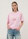 Camiseta rosa de algod&oacute;n puro con mensaje, corte relaxed_2