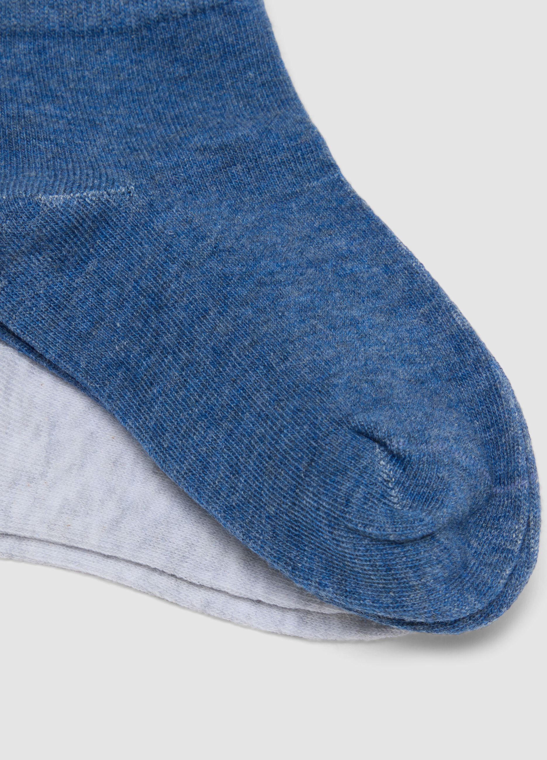 5er-Pack kurze, mehrfarbige Socken aus elastischer Bio-Baumwolle