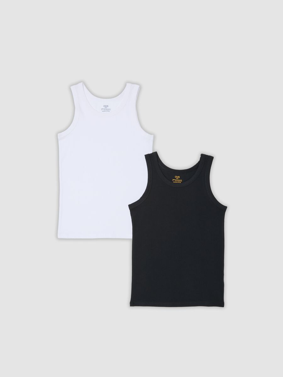 Lot de 2 d&eacute;bardeurs gar&ccedil;on multicolores en coton bio stretch_0
