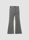 Jeggings grigi flare fit in cotone elasticizzato per ragazza_1