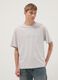Grey short-sleeve pure cotton T-shirt_1