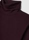Purple stretch viscose top with raised collar, regular fit_5