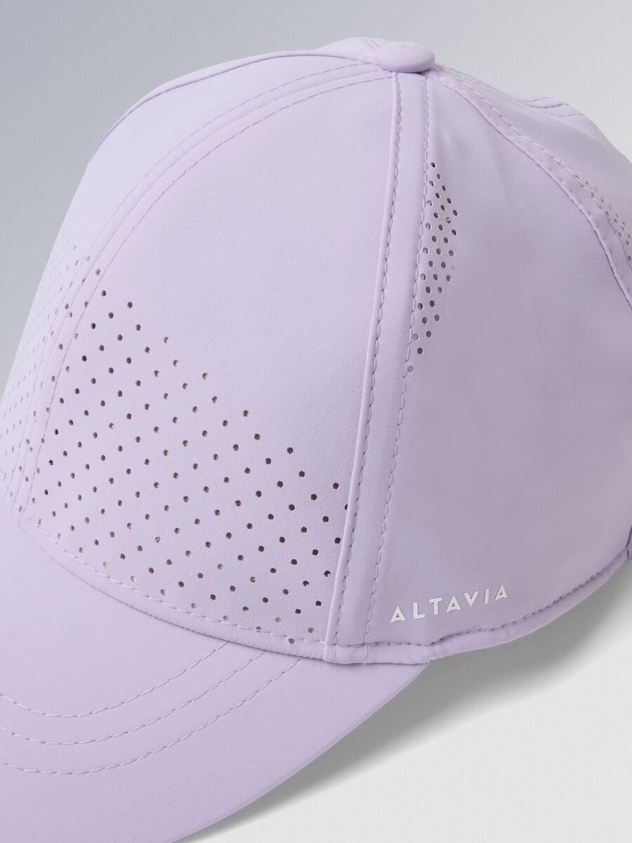 ALTAVIA COURT purple sports cap in stretch fabric with visor_1