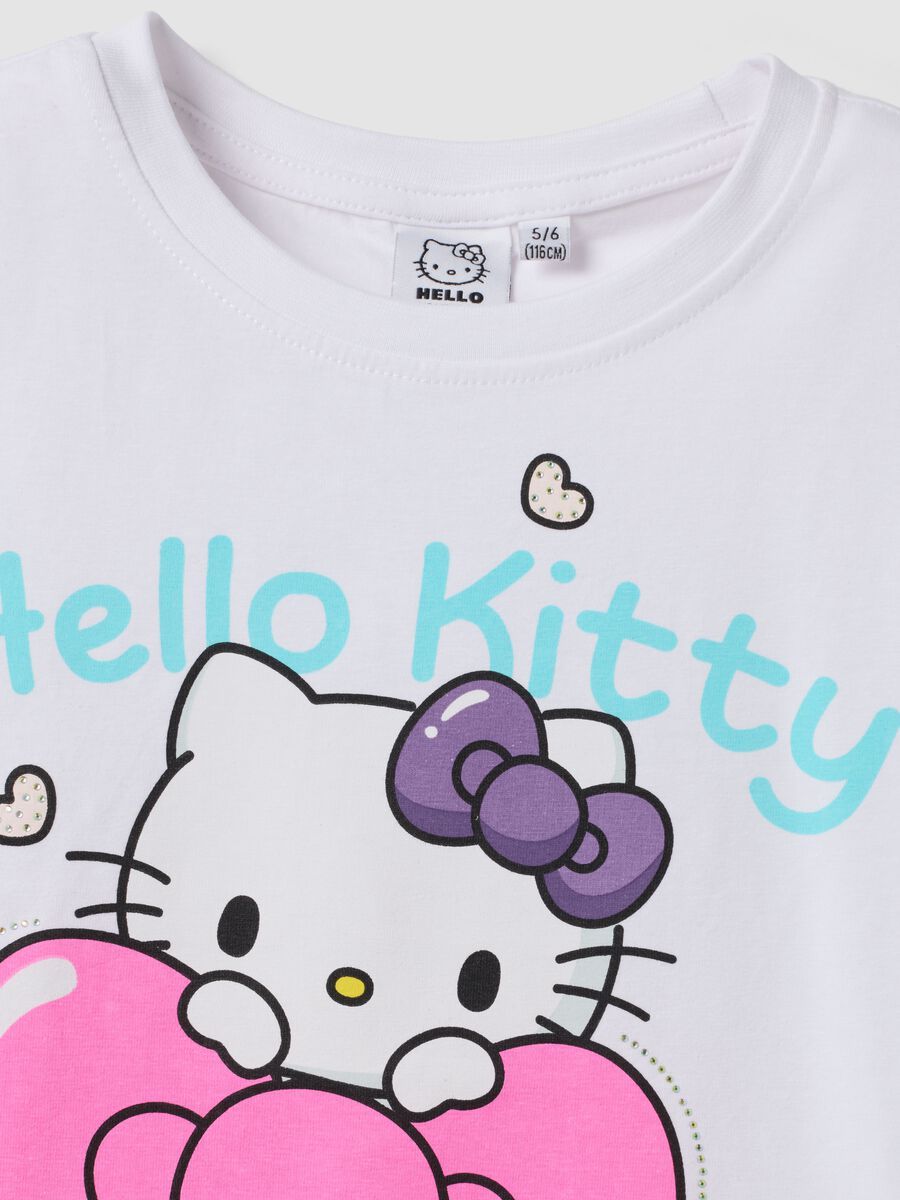 White short-sleeve stretch cotton T-shirt_2