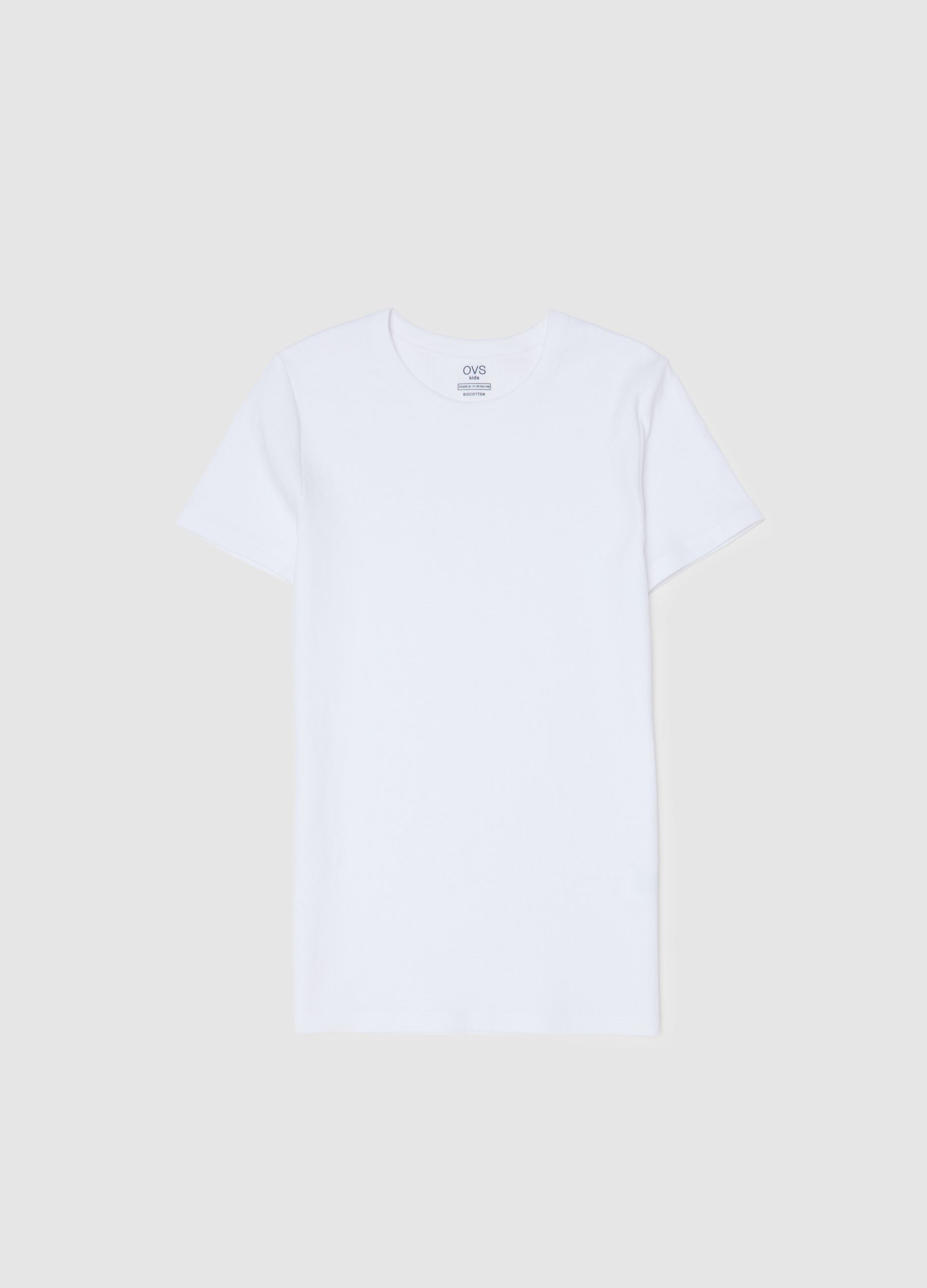 White cotton t-shirt for children