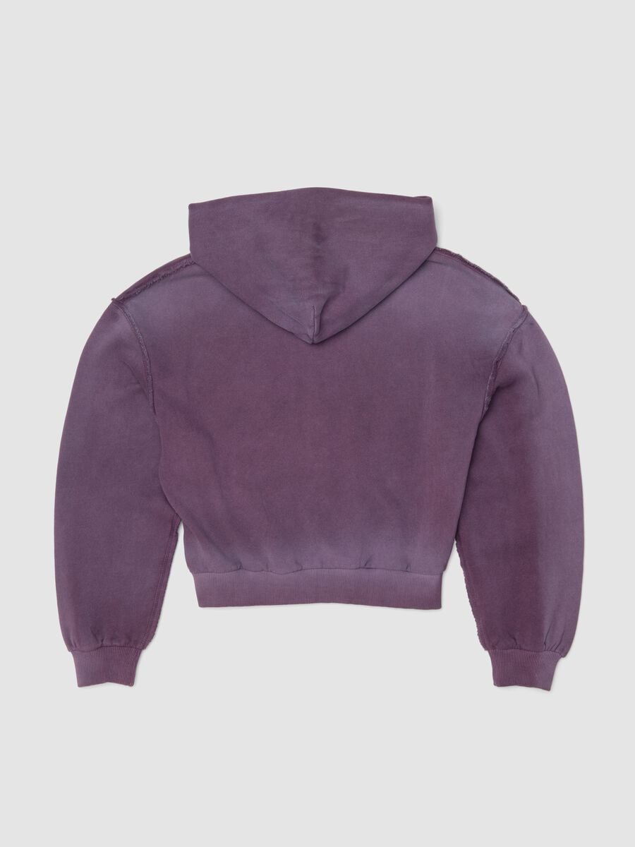 Sunfaded Full-Zip Hoodie Burgundy_5