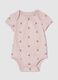 Pink Bodysuit for Newborns in Pure Cotton by GAP Kids_0