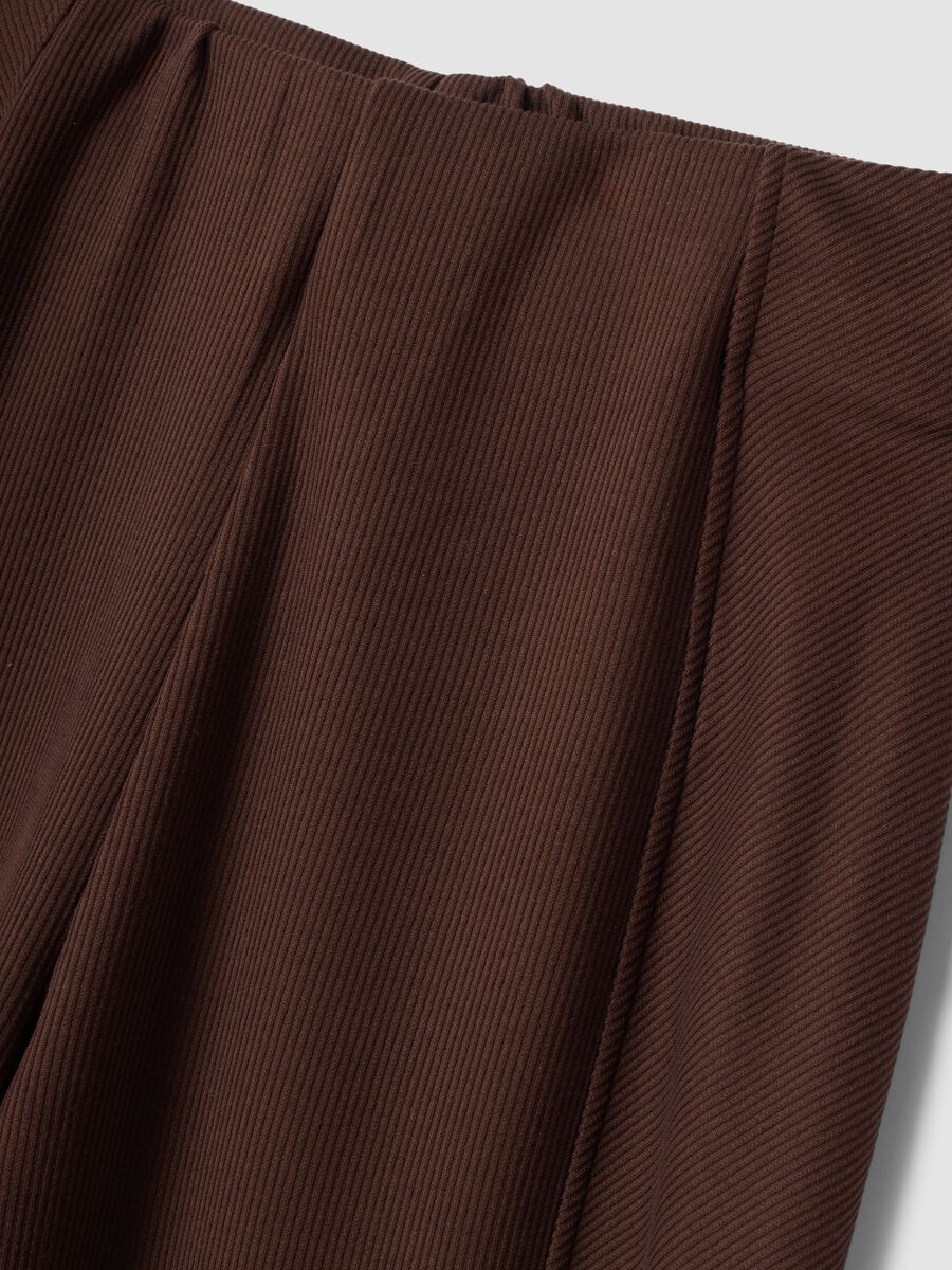 Brown stretch-modal wide-leg trousers ALTAVIA STUDIO_5