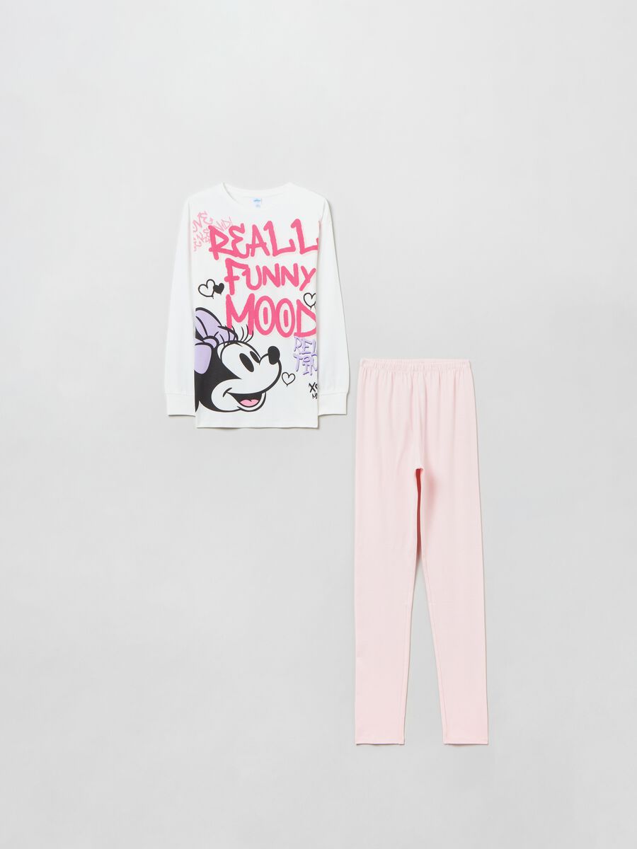 Cotton pyjamas with Minnie Mouse print_0