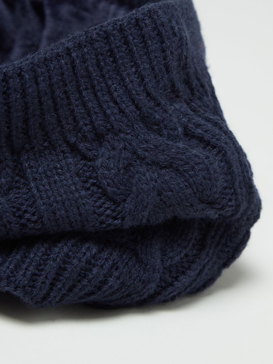Cable knit neck warmer_2