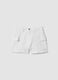 Girls&rsquo; white denim cargo shorts in stretch cotton, slim fit_3