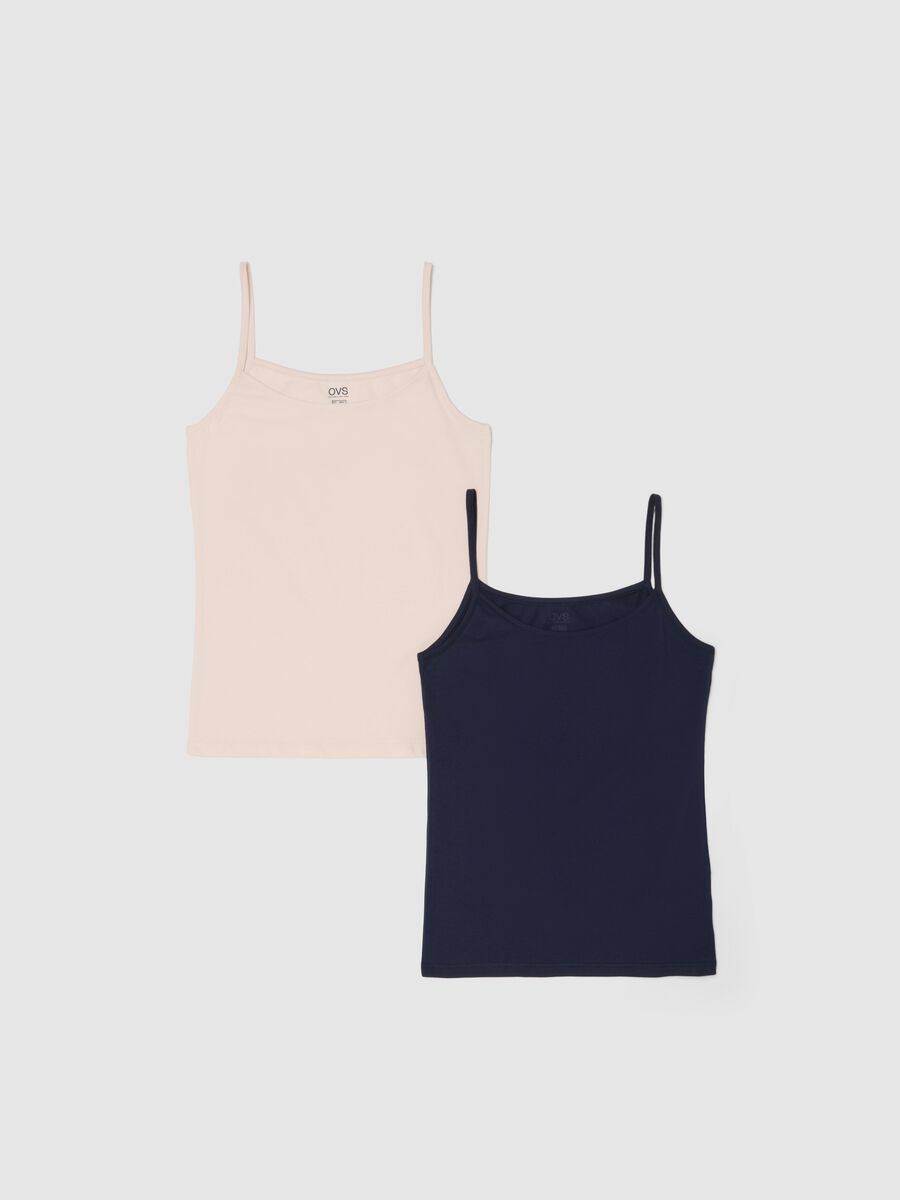 Doppelpack multicolor Regular-Fit Stretch Baumwollunterhemden_4