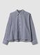Blue checked regular-fit stretch cotton shirt_0