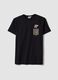 Black pure cotton regular fit T-shirt with Super Mario print_4
