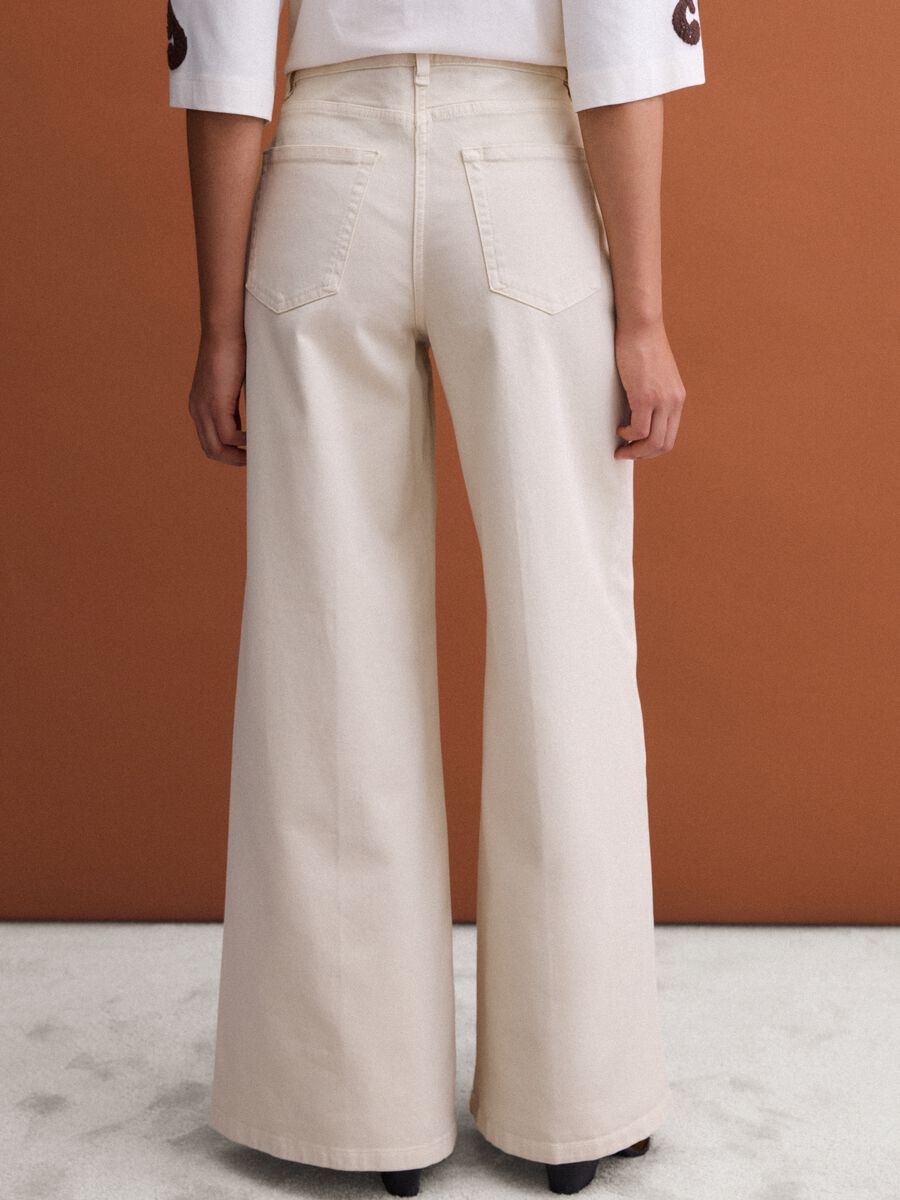 White stretch cotton wide-leg trousers_2