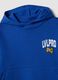 Blaue Hoodie mit Rundhalsausschnitt aus Baumwollmischung_2