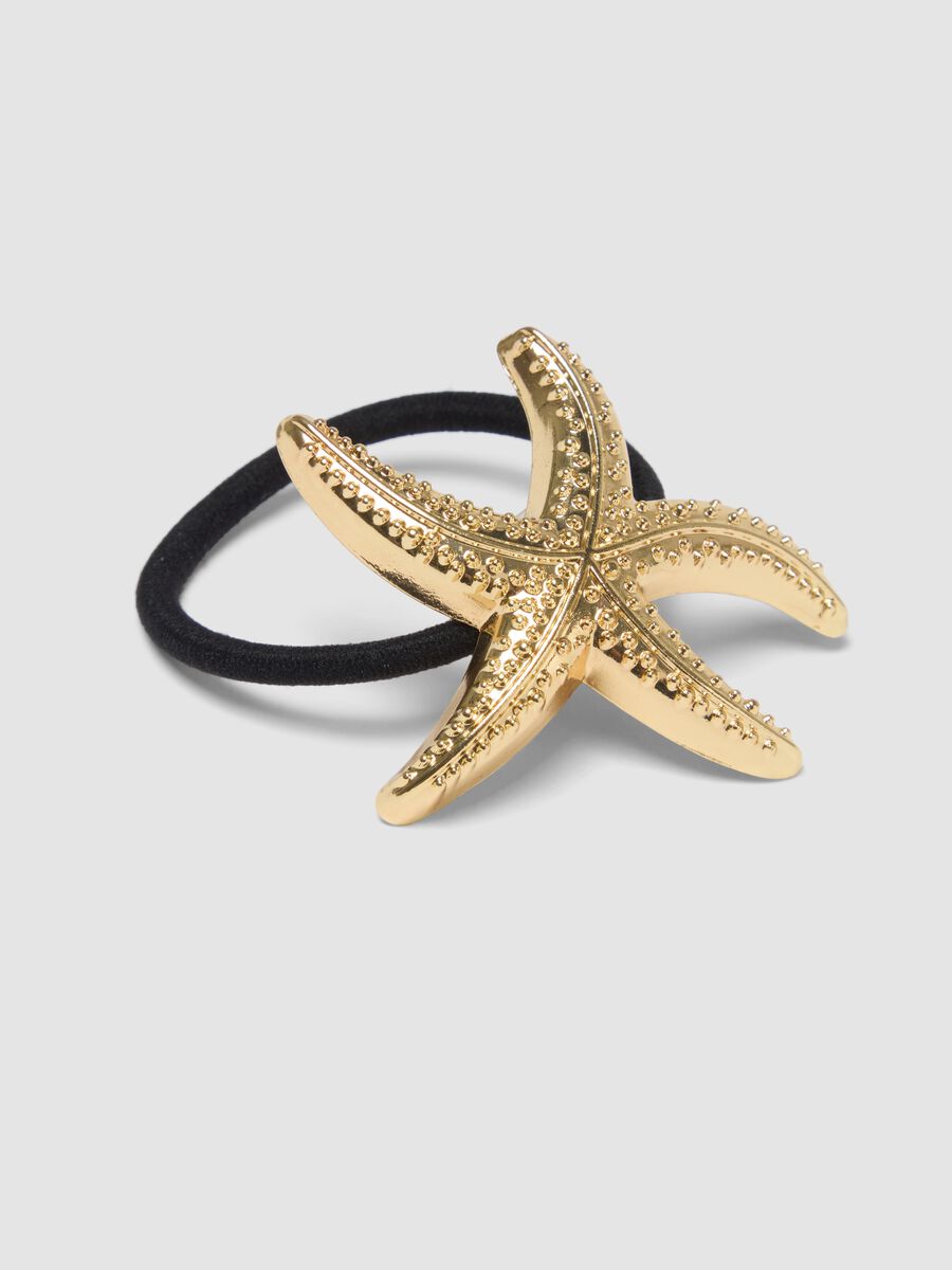 Gancho de cabelo dourado em forma de concha_1