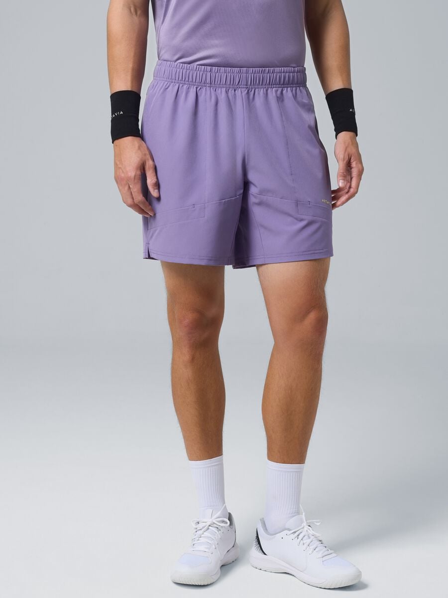 Purple ALTAVIA COURT sports shorts in stretch fabric_2