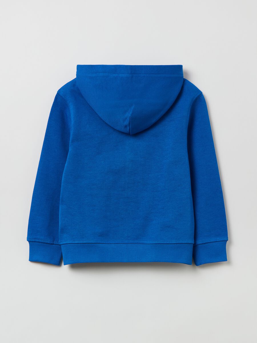 Fitness full-zip sweatshirt in cotton with hood_1