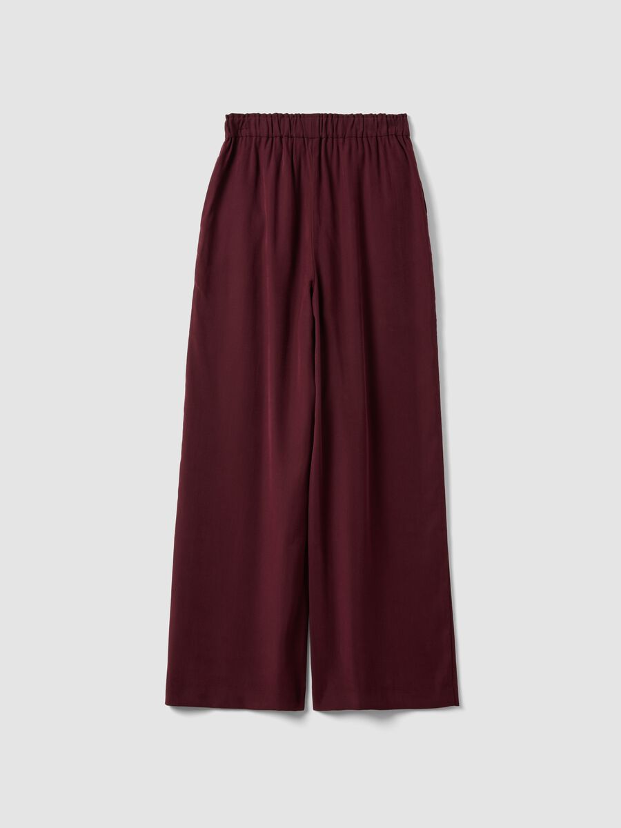 Red viscose-blend wide-leg joggers_6