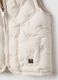 White padded regular fit gilet with hood for girl_3