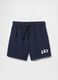 Kinder Shorts aus Baumwollmischung in Marineblau_0