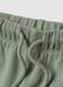 Kids' regular fit green jogger trousers in pure cotton_2