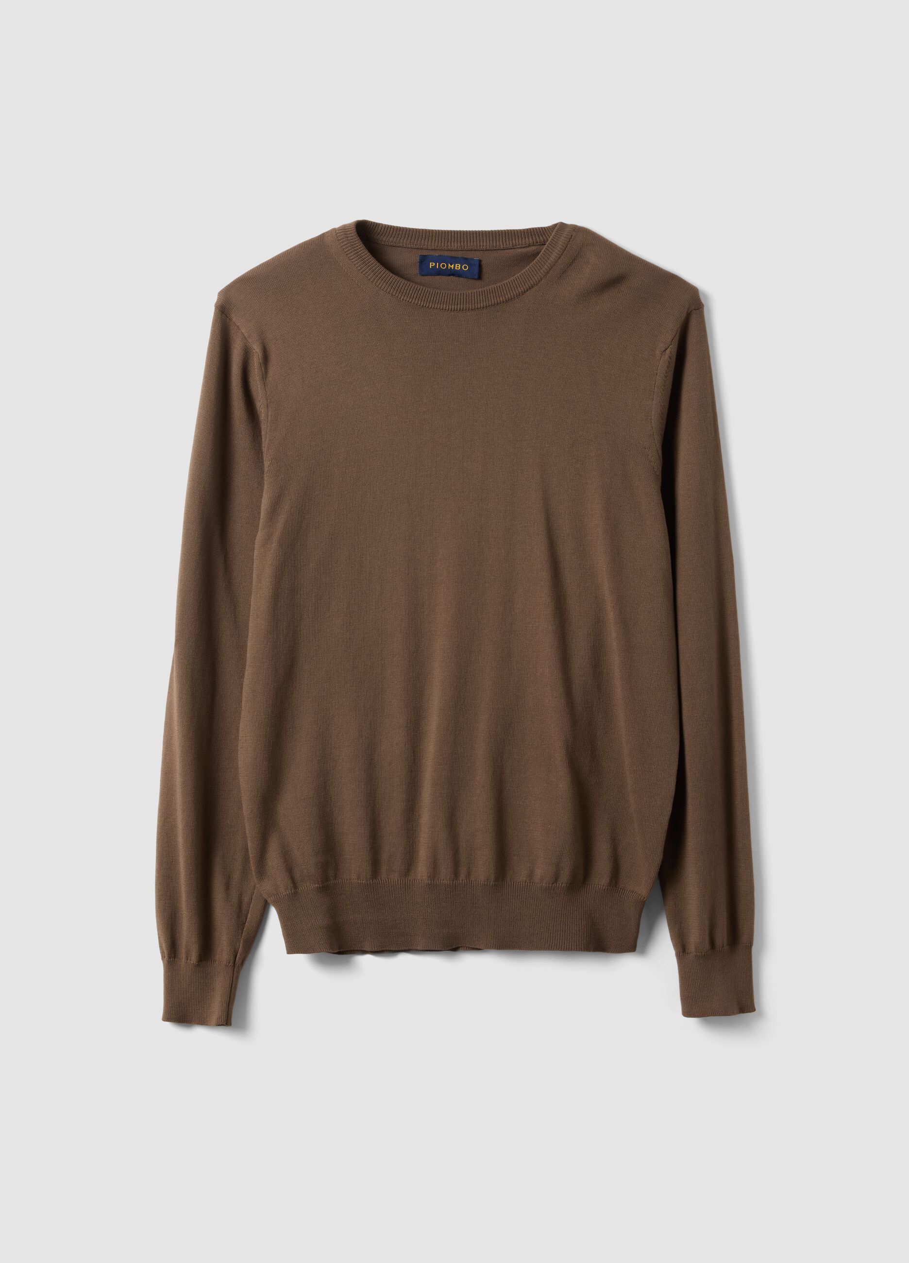Brown Sweater in Pure Cotton