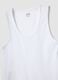 White pure cotton vest top, regular fit_5