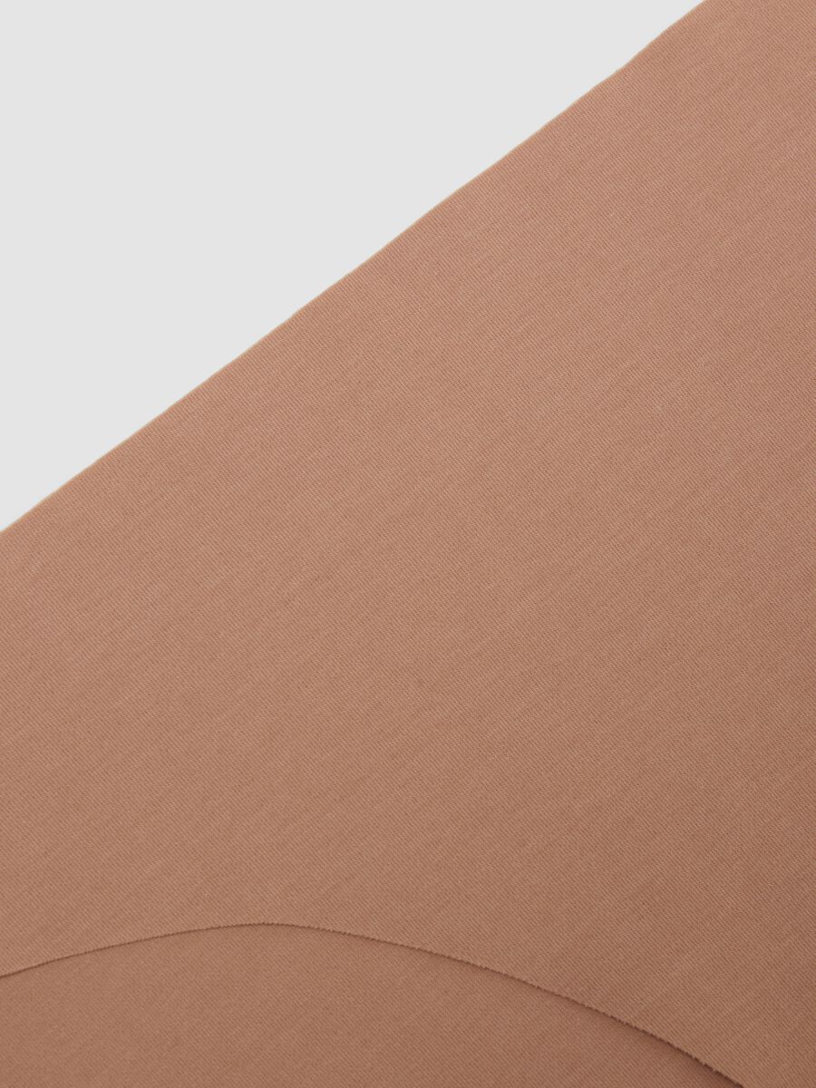 Cueca beige ajustada em algod&atilde;o el&aacute;stico_5