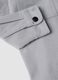 Camicia grigia a coste con zip e colletto classico over fit_3