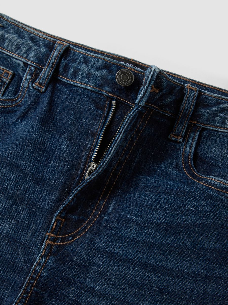 Mid-wash skinny-fit jeans in stretch cotton_5