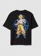 T-shirt preta 100% algod&atilde;o com estampado Dragon Ball Z_5