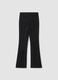 Faux Suede Formal Slim-Fit Trousers_0