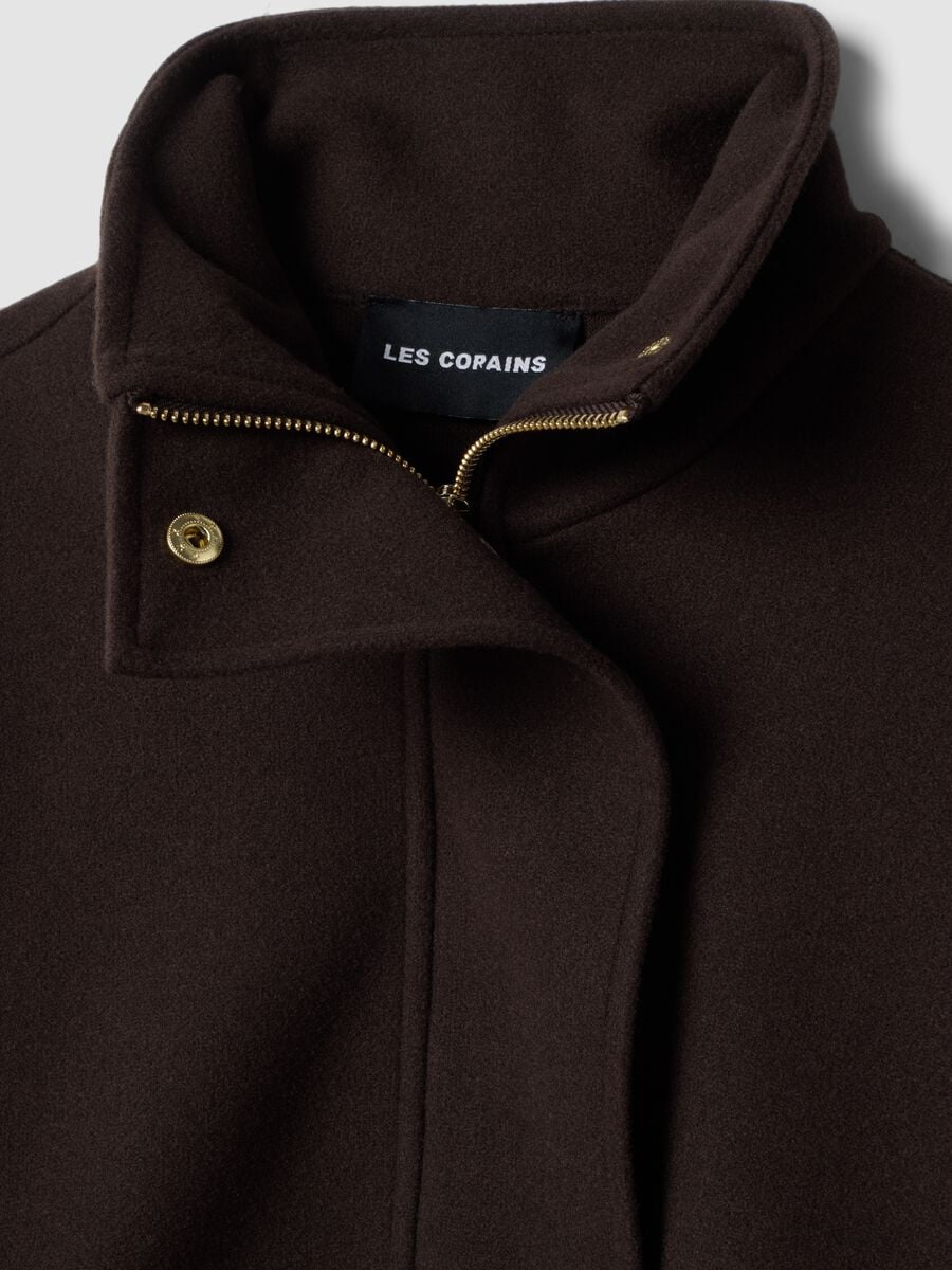 Brown viscose-blend cardigan, regular fit_1
